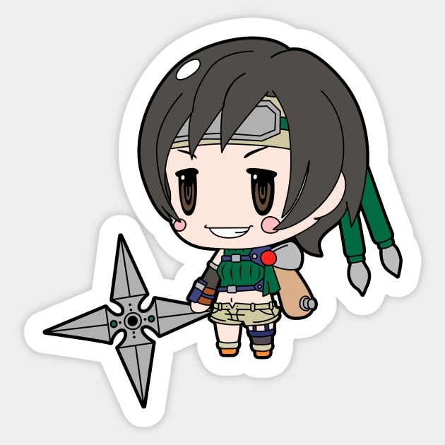 Cute Yuffie Sticker by JamesCMarshall